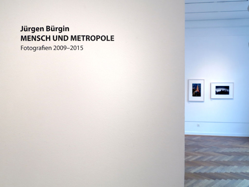 Jürgen Bürgin – MENSCH UND METROPOLE, 2016, Ausstellungsansicht