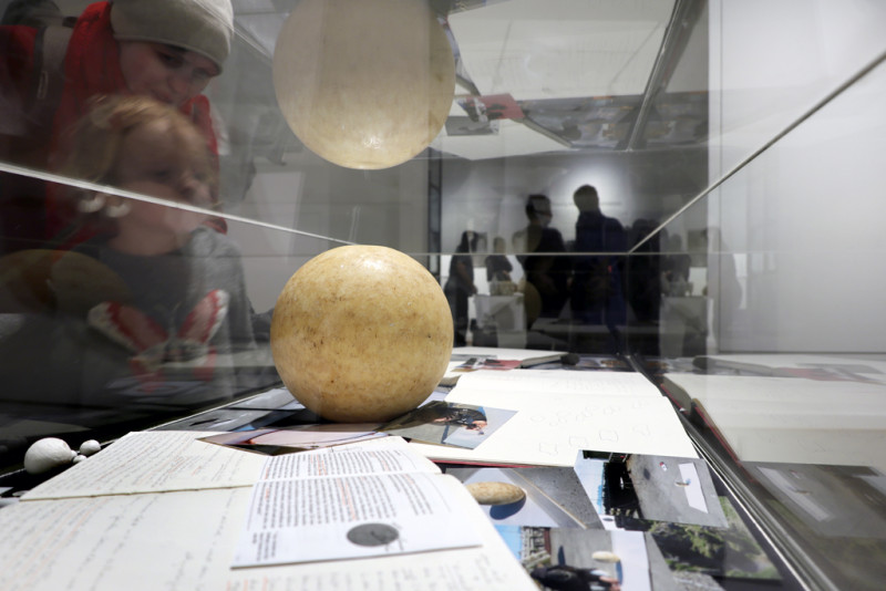 Detailansicht der Vitrine 