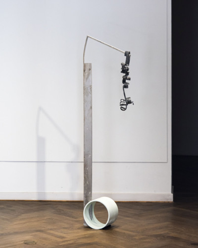 View of Nina Laaf’s sculpture 